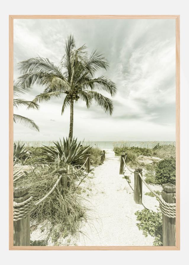 Vintage path to the beach Plakat