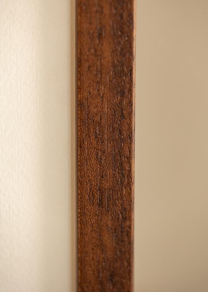 Rama Hermes Teak 42x59,4 cm (A2) - Passepartout Biały 25x38 cm