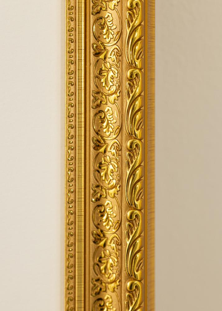 Rama Ornate Guld 40x50 cm - Passepartout Biały 29,7x42 cm (A3)