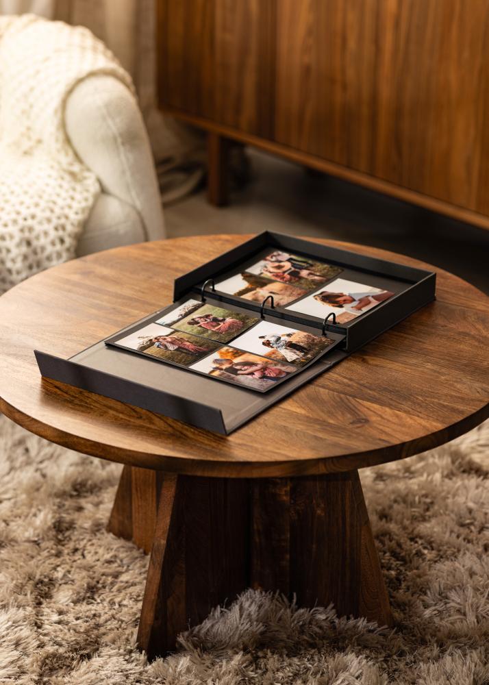 KAILA PHOTO Album Black - Coffee Table Photo Album (60 Czarne Strony)