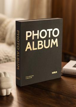 KAILA PHOTO Album Black - Coffee Table Photo Album (60 Czarne Strony)