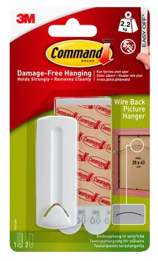 3M Command Paski do mocowania obrazów dla Linka Biały - 2,2 kg