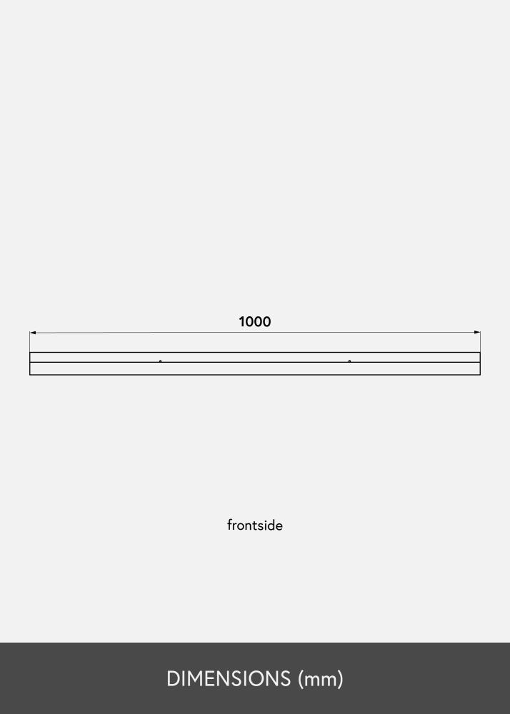 Półka na obraz Biały 100 cm