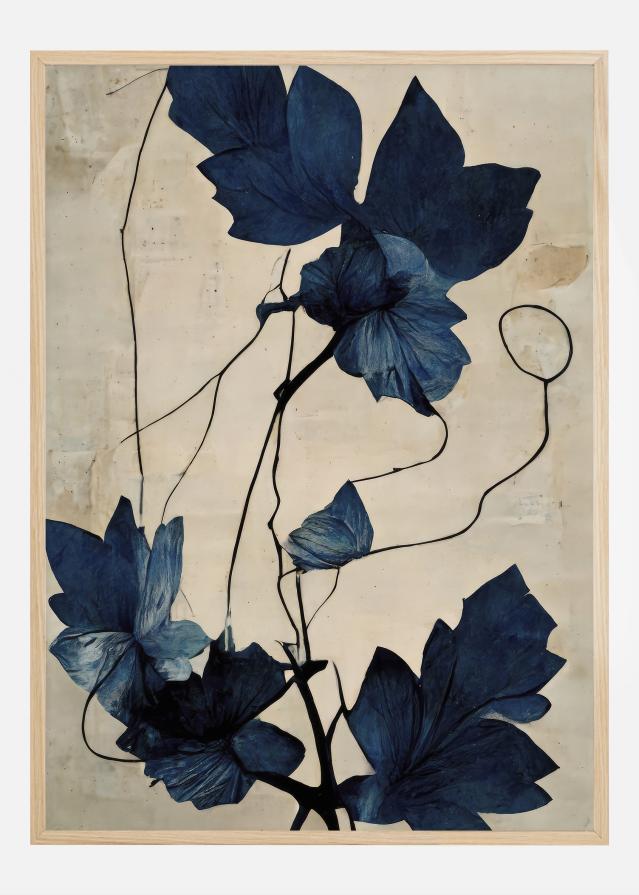 Indigo Flower Plakat