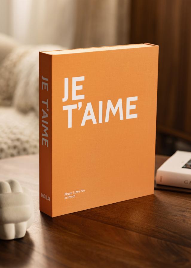 KAILA JE T'AIME - Coffee Table Photo Album (60 Czarne Strony / 30 arkuszy)