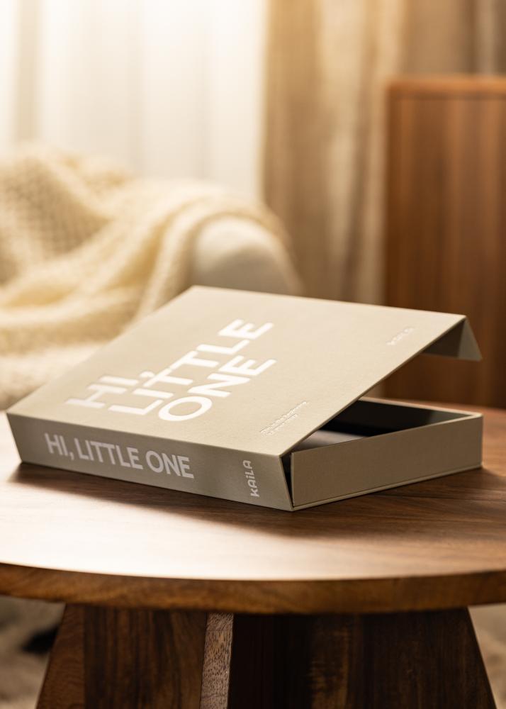 KAILA HI LITTLE ONE Grey - Coffee Table Photo Album (60 Czarne stron)