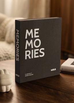 KAILA MEMORIES Black/White - Coffee Table Photo Album (60 Czarne stron)