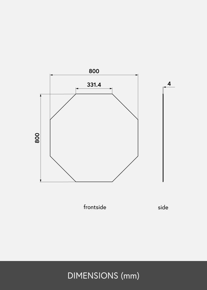 KAILA Lustro Octagon 80x80 cm