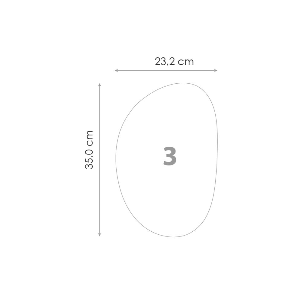 Lustro Zestaw Clear - 3 szt.