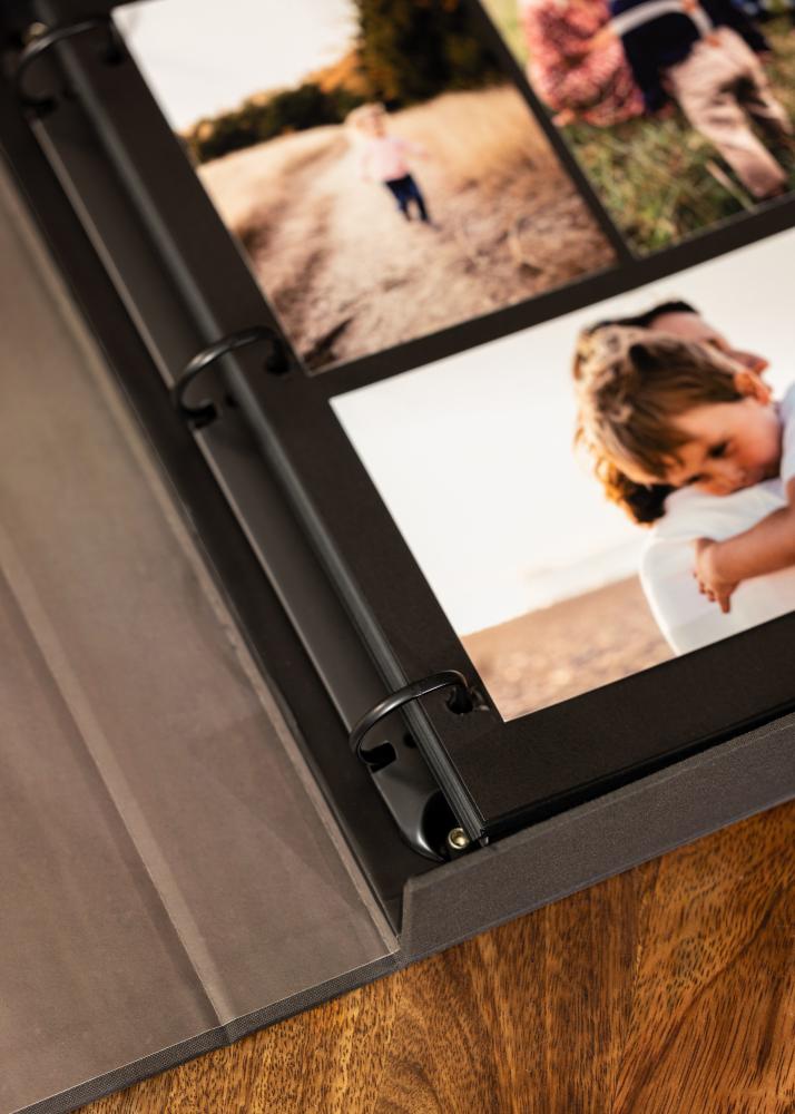 KAILA OUR LOVE STORY Black - Coffee Table Photo Album (60 Czarne stron)