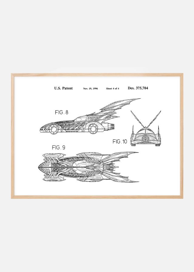 Rysunek patentowy - Batman - Batmobile 1996 IIII Plakat