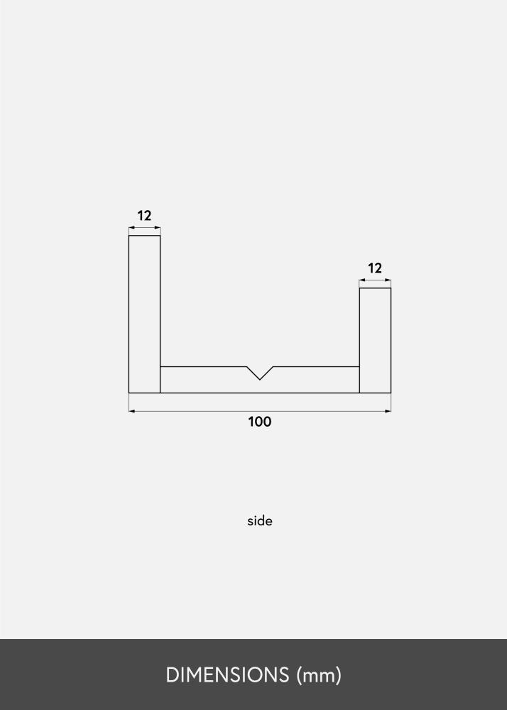 KAILA Półka na obraz Czarny 70 cm