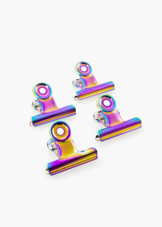 KAILA Plakat Clip Rainbow 40 mm - 4-p