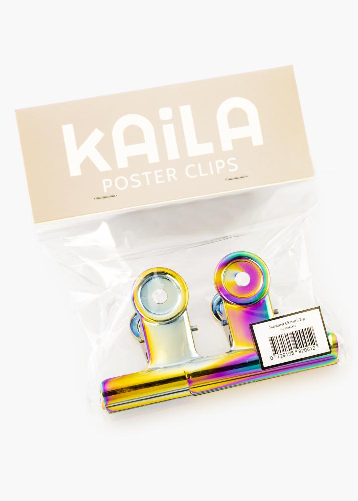 KAILA Plakat Clip Rainbow 65 mm - 2-p