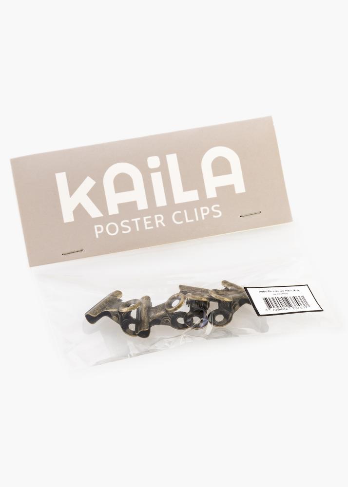 KAILA Plakat Clip Retro Bronze 20 mm - 4-p