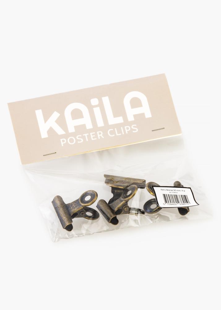 KAILA Plakat Clip Retro Bronze 30 mm - 4-p