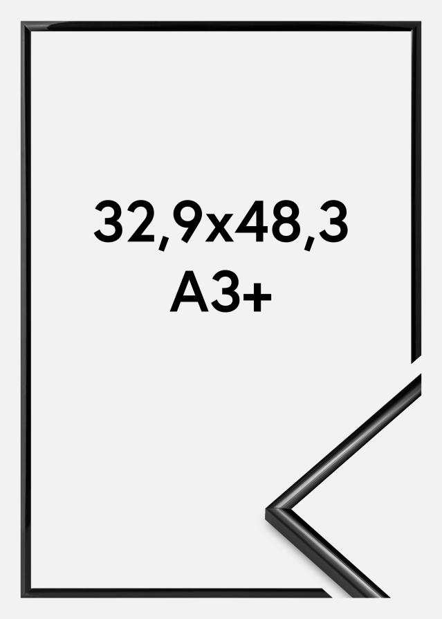 Rama Scandi Szkło akrylowe Czarny 32,9x48,3 cm (A3+)