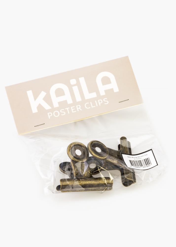 KAILA Plakat Clip Retro Bronze 50 mm - 2-p