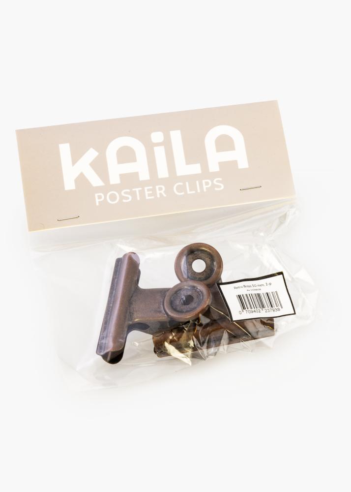 KAILA Plakat Clip Retro Brass 50 mm - 2-p