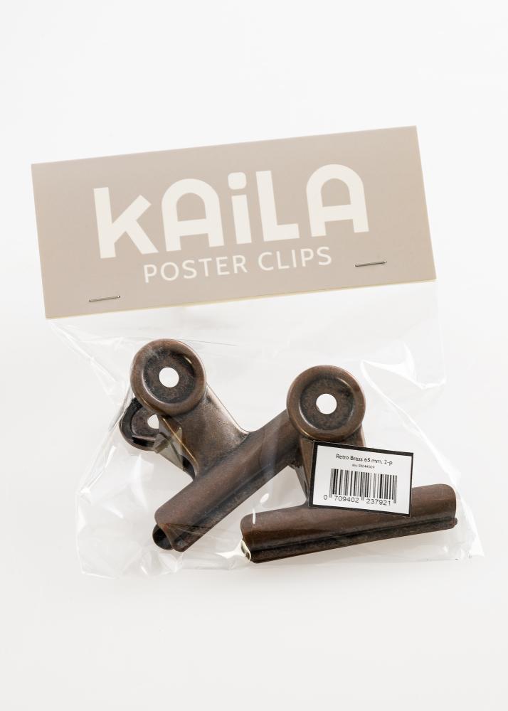 KAILA Plakat Clip Retro Brass 65 mm - 2-p