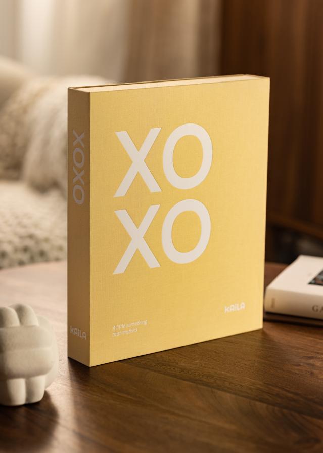 KAILA XOXO Yellow - Coffee Table Photo Album (60 Czarne Strony / 30 arkuszy)