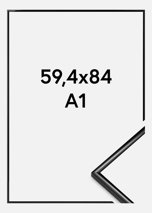 Rama Scandi Szkło akrylowe Czarny 59,4x84 cm (A1)