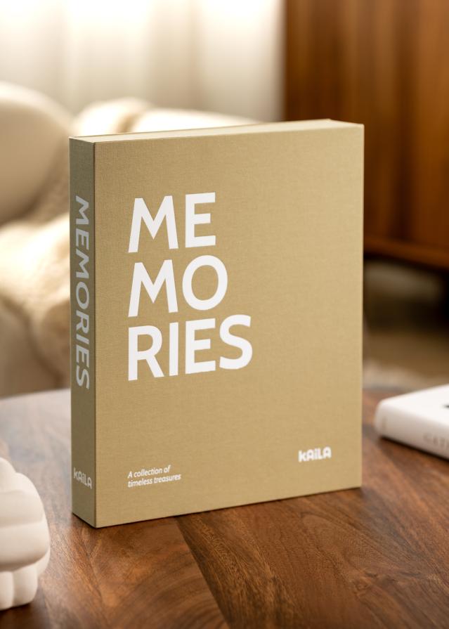 KAILA MEMORIES Vanilla - Coffee Table Photo Album (60 Czarne Strony)