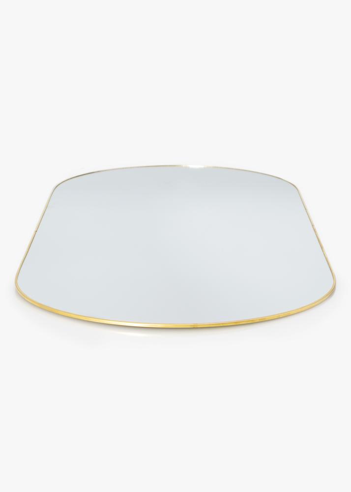 KAILA Owalny Mirror - Thin Brass 35x80 cm