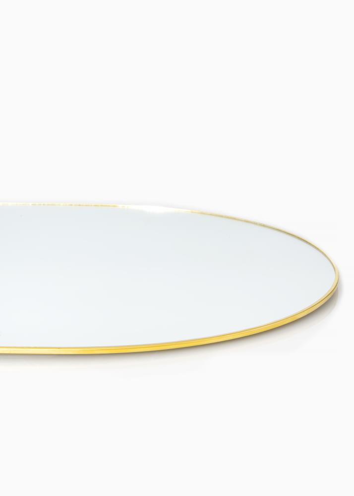 KAILA Owalny Mirror - Thin Brass 35x80 cm