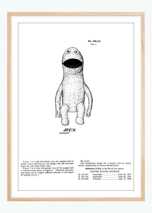 Rysunek patentowy - Muppety - Kermit II Plakat