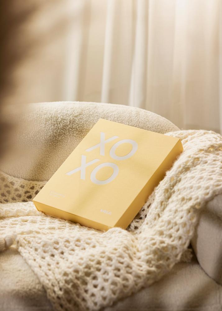 KAILA XOXO Yellow - Coffee Table Photo Album (60 Czarne Strony / 30 arkuszy)