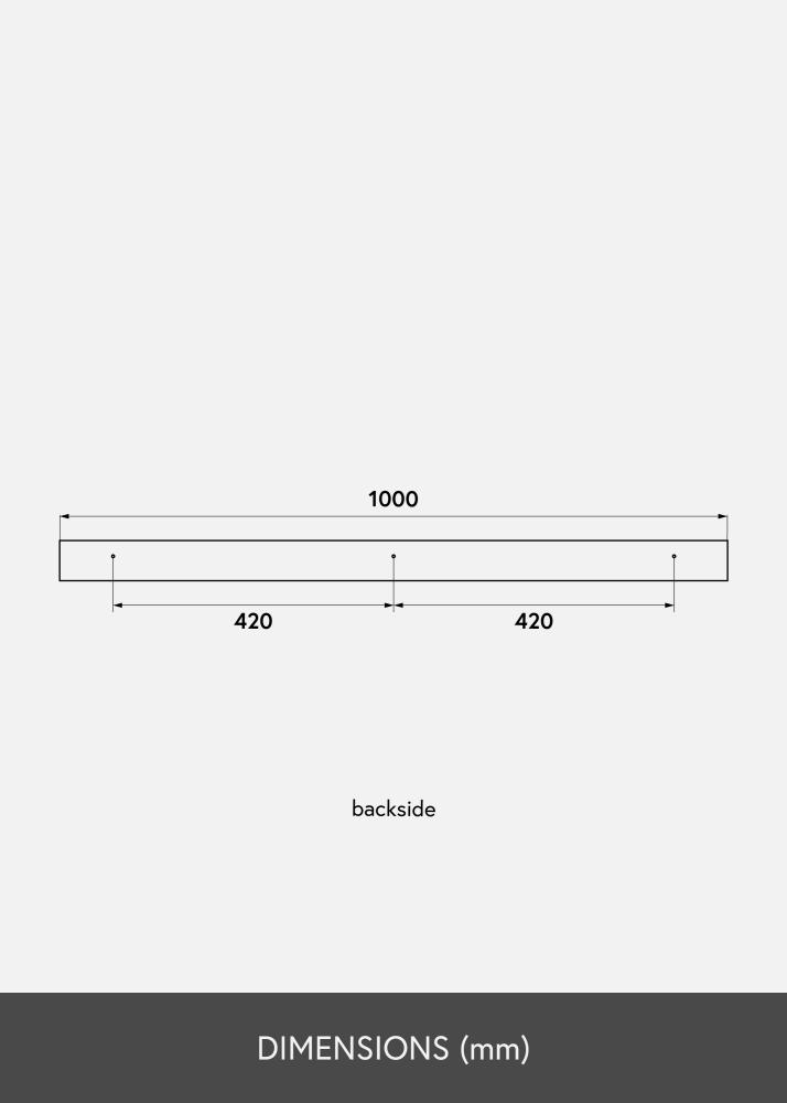 KAILA Półka na obraz Bambus 100 cm