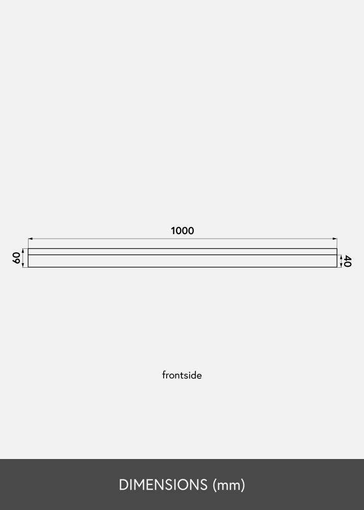 KAILA Półka na obraz Czarny 100 cm