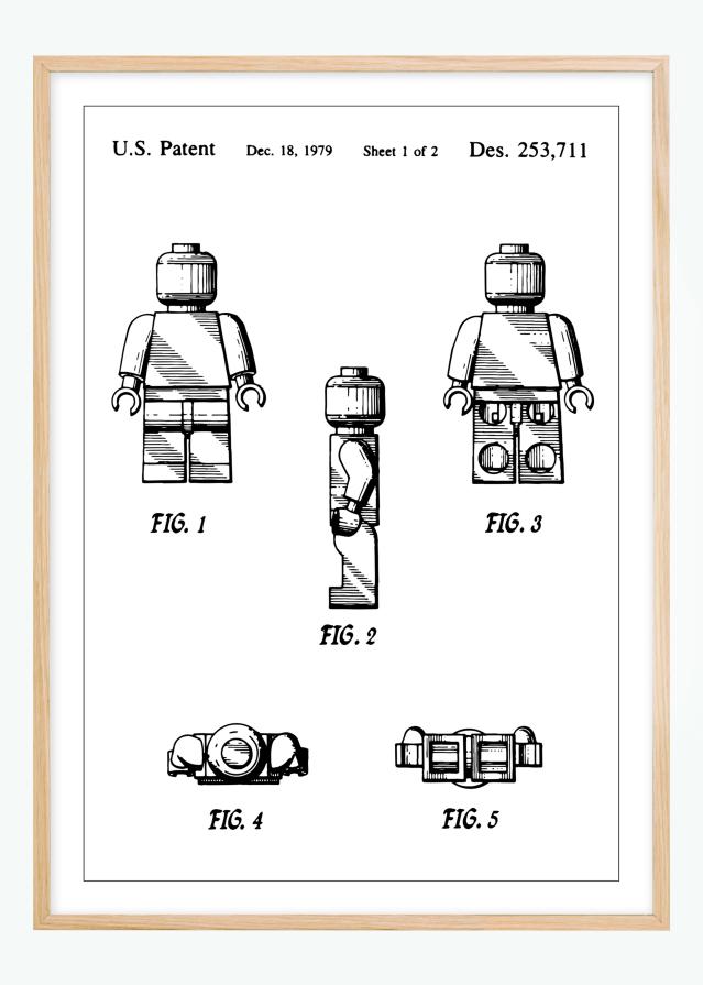 Rysunek patentowy - Lego w Plakat