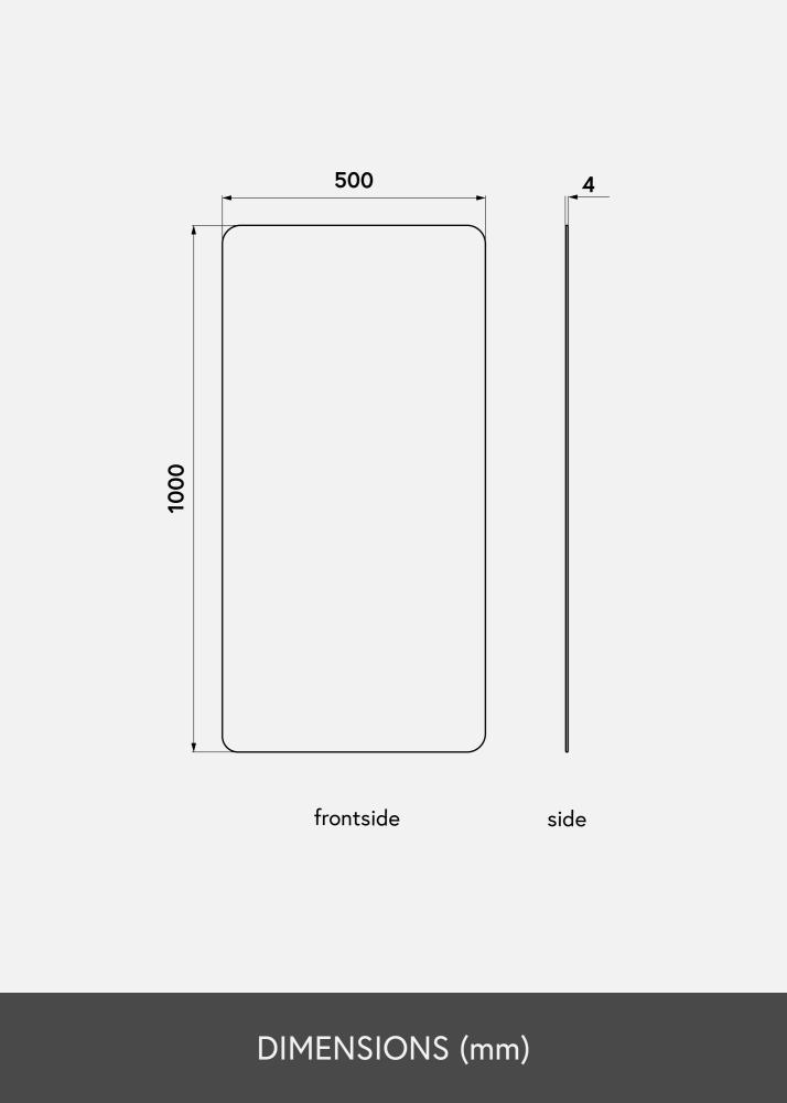 KAILA Lustro Rectangle 50x100 cm