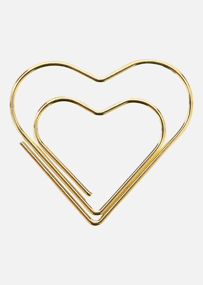 PAC Metalowy Paperclip Heart Złoty