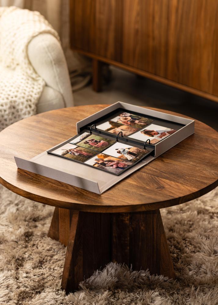 KAILA XOXO Greige - Coffee Table Photo Album (60 Czarne Strony / 30 arkuszy)