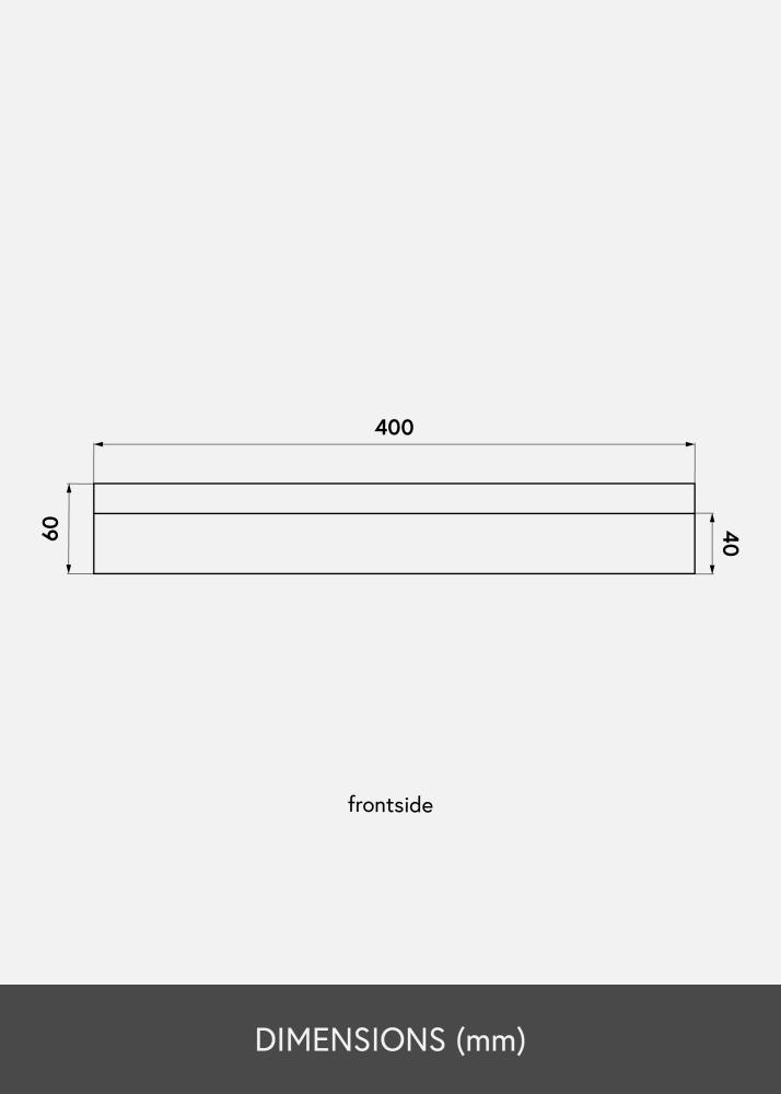 KAILA Półka na obraz Bambus 40 cm