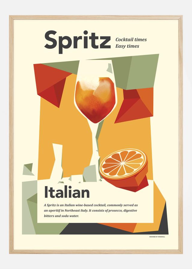 Aperol spritz print Plakat