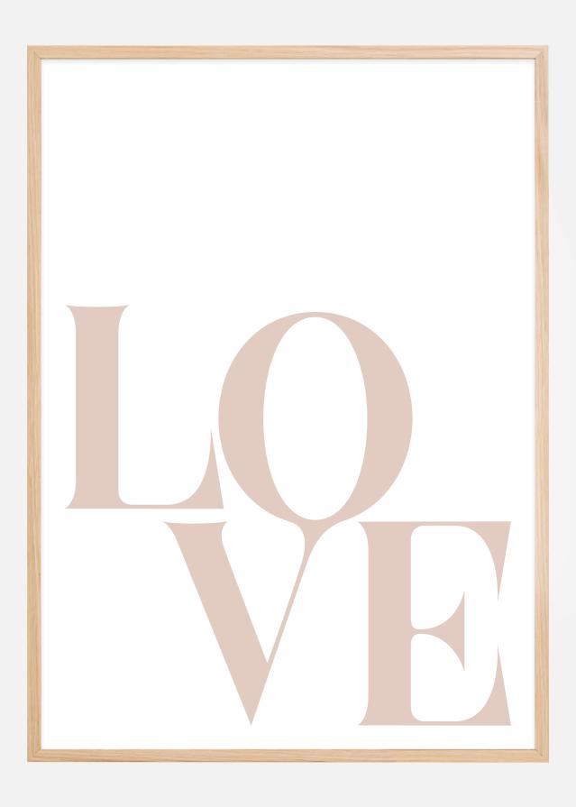 Love Beige Plakat