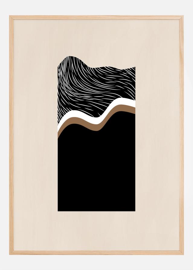 White Wave Art No.2 Plakat