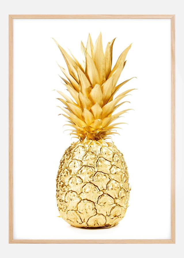 Gold Pineapple Plakat