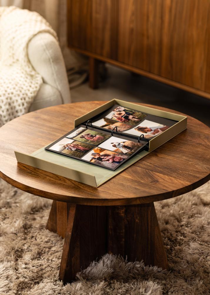 KAILA XOXO Vanilla - Coffee Table Photo Album (60 Czarne Strony / 30 arkuszy)