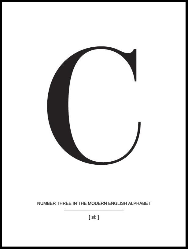 Letter C Plakat