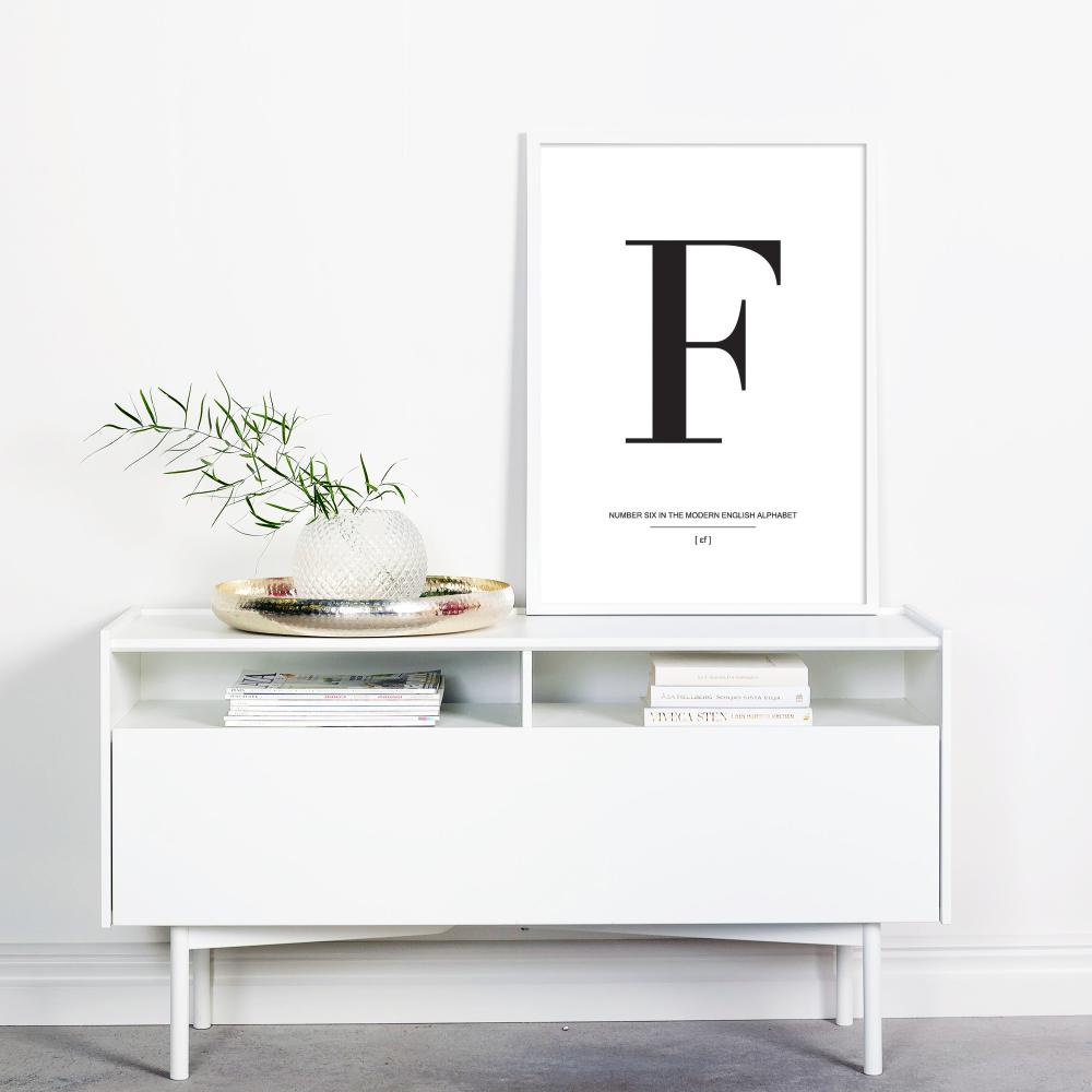 Letter F Plakat