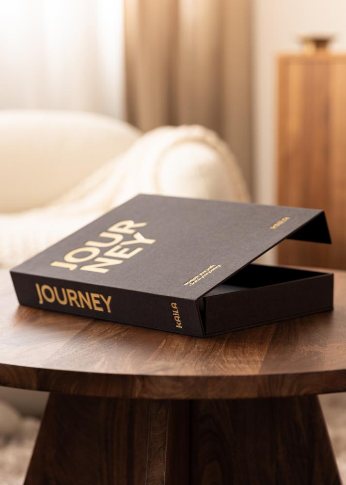 KAILA JOURNEY Creme - Coffee Table Photo Album (60 Czarne Strony / 30 arkuszy)