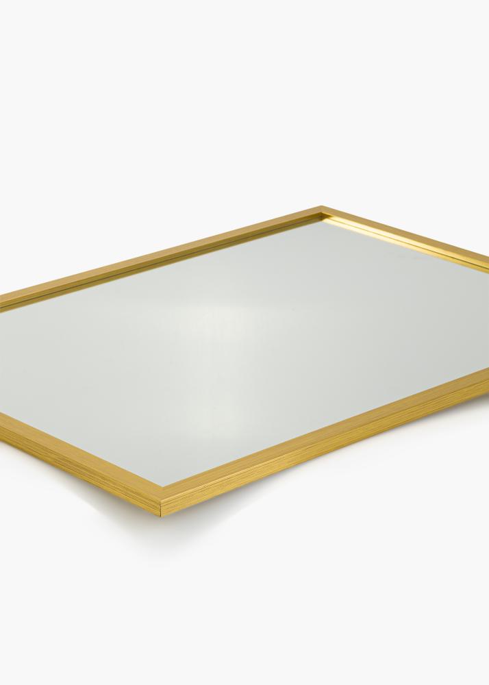 Lustro Gold Wood 50x70 cm