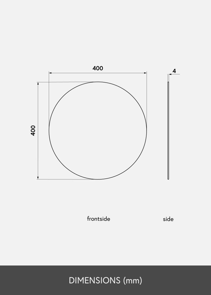 KAILA Okrągły Lustro 40 cm Ø