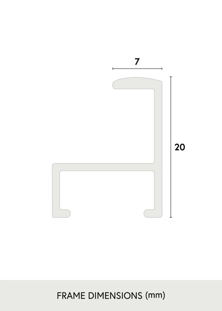 Lustro Minimalistyczny White 55x160 cm