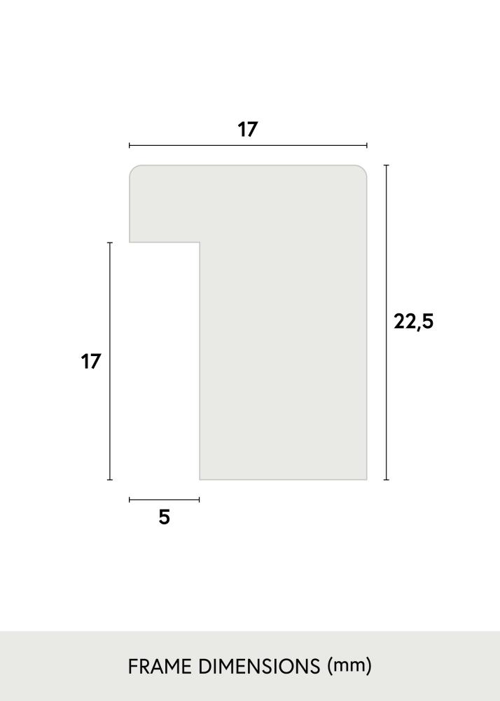 Rama Grimsåker Dąb 70x90 cm - Passe-patrout Biały 56x71 cm